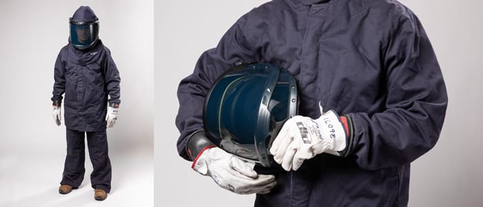 As expert industrial electrical contractors, we know safety is key. So we utilize Arc Flash suits to protect from arc faults, or electrical explosions.