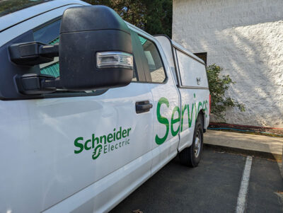 Schneider Electric truck image on HillElectric.com