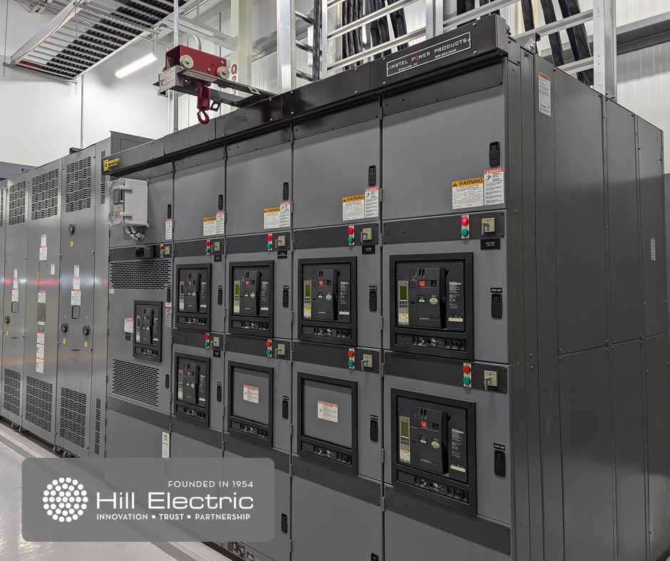 electrical transformer - new unit inside - hill electric